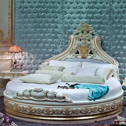 Luxury European round elegance bed