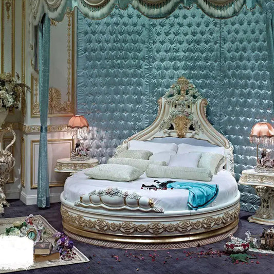 Luxury European round elegance bed